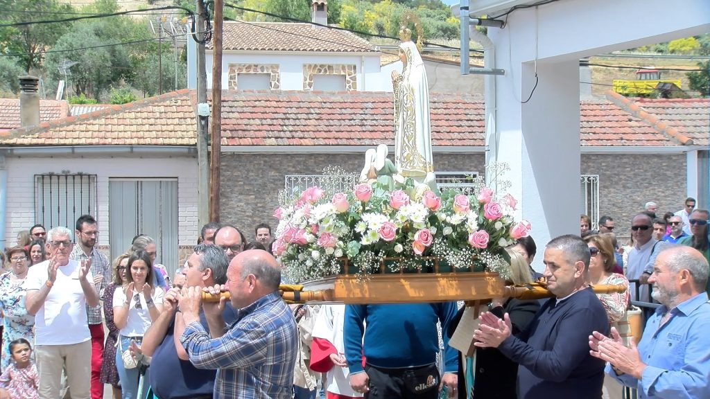 procesión virgen de fátima romería de la aldea de malagón en piedralá